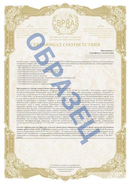 Образец Приложение к СТО 01.064.00220722.2-2020 Кириши Сертификат СТО 01.064.00220722.2-2020 